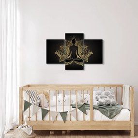 Tablou - Silueta într-o floare de lotus (90x60 cm)