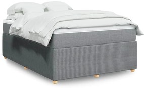 vidaXL Pat continental, gri deschis, 140x200 cm, material textil