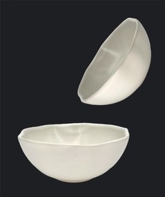 Set Farfurii 18 piese NOVUM Milk Foam (6 farfurii 26cm, 6 farfurii 21cm, 6 boluri 500ml, glazurat manual)