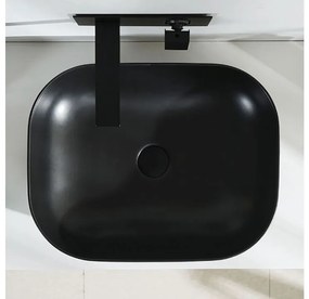 Lavoar Belinda ceramica sanitara negru mat - 46 cm
