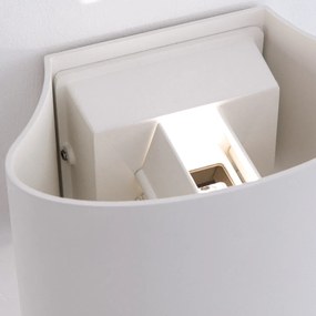 Aplica LED de exterior design modern ambiental IP54 GRETA alba