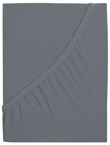 Cearceaf gri închis cu elastic 120x200 cm – B.E.S.