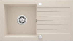 Chiuveta granit Deante Zorba 1 cuva cu picurator 44x76 cm bej