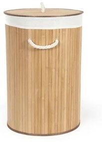 Compactor Coș pentru rufe murdare Bamboo rotund, natural