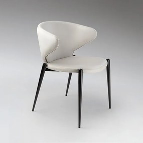 Scaun dining design elegant Alize alb