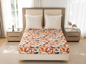 Cearsaf din microfibra AUTUMN LEAVES colorat 90x200 cm