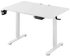 Deuba Birou de birou alb cu inaltime reglabila - 110x60x118 cm