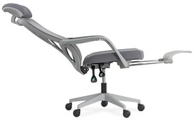 Scaun ergonomic cu spatar rabatabil si suport picioare SYYT 9512 gri