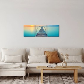 Tablou - Dig spre infinit (cu ceas) (90x30 cm)