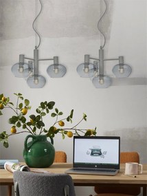 Lustra suspendata design decorativ Bologna 4L gradient/gri