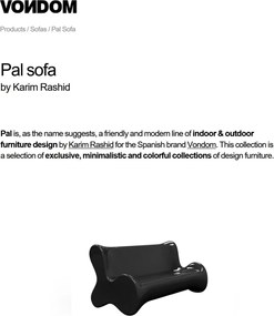 Canapea design modern exterior/interior PAL 51002 Vondom