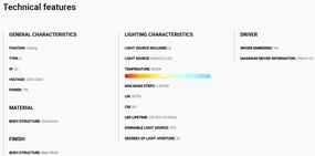 Spot LED incastrabil TULIPA White recessed downlight 7W 24° 4000K CRI90 casambi