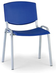 Scaun de conferinta Design - picioare gri, albastru