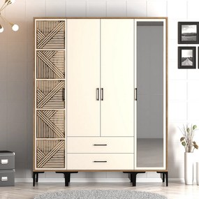 Dulap de haine Kiara PTR (Nuc + Crem). 1088513