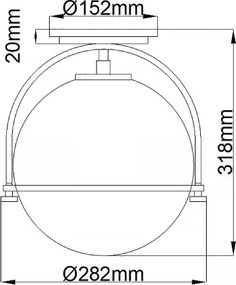 Quintiesse QN-SOMERSET-F-O-HB - Plafonieră SOMERSET 1xE27/60W/230V aurie