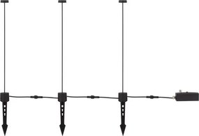 Set de 3 corpuri iluminat exterior decorativ cu tarus KASP H-60cm