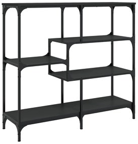 vidaXL Măsuță consolă, negru, 103x32x95 cm, lemn compozit