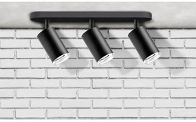 Spot pentru baie TURYN 3xGU10/10W/230V IP44 negru