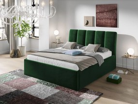 Pat tapițat cu sp. depozitare Milo (140x200) (Fresh 13). Promo -17%. 1059962