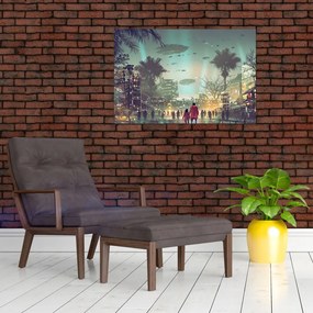 Tablou - Oraș în viitor (90x60 cm)