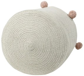 Coș de jucării pentru copii crem din material textil ø 30x30 cm Bubbly – Lorena Canals