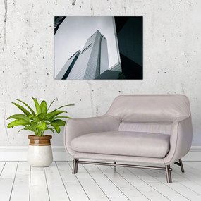 Tablou pe sticlă - Zgârie-nori (70x50 cm)