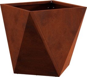 vidaXL Jardinieră Ruginit 30 x 30 x 30 cm Oțel rezistent de intemperii