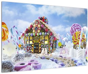 Tablou - Căsuță de turtă dulce (90x60 cm)