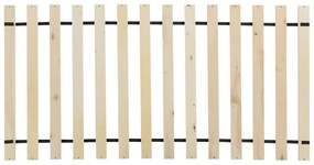 Pat de o persoană 90 cm AMBRE (cu somieră) (gri). 1007089
