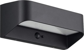 Aplica LED de exterior solara cu senzor IP54 Marcellio negru