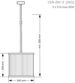 Pendul, Lustra eleganta design modern Cero, 24cm