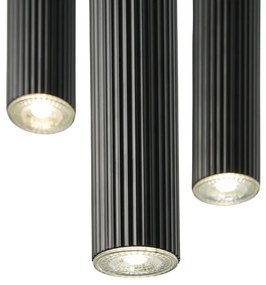 Lustra suspendata design scandinav Vico 3L negru