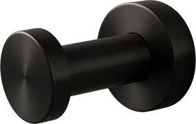 Cuier simplu rotund Balneo Qube negru mat