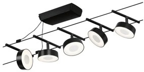 Paulmann 94479 - Set 5x LED 5W spot CIRCLE 230V negru