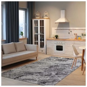 Covor Phoenix model abstract gri-negru 3006-244 Selectează mărime: 080 X 150