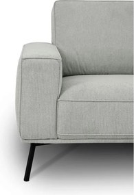 Colțar gri deschis cu tapițerie din chenille (cu colț pe partea dreaptă/în formă de ”L”) Amsterdam – Scandic