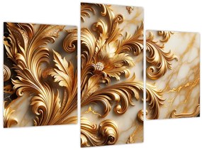 Tablou - Marmură cu auriu (90x60 cm)