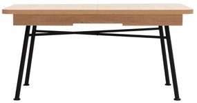 Masă de sufragerie extensibilă Nillia 198 (natural). 1107976