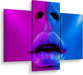Tablou - Imaginea buzelor colorate (90x60 cm)