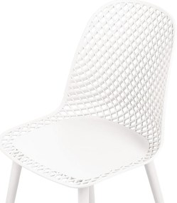 Set 4 buc scaun tip bar Erielle (alb). 1078735