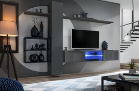 Mobilier living Shelly 27 GZ SW M5 (grafit mat + grafit lucios + negru mat). 1024218