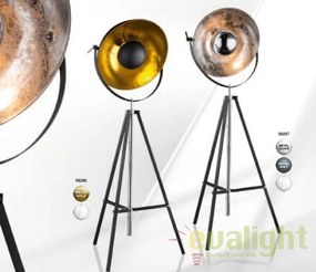 Lampadar VINTAGE / Lampa de podea cu trepied design deosebit din metal auriu Xirena 58286 GL