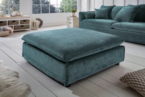 Taburete confortabil, suport pentru picioare Heaven 100cm, catifea verde albastrui A-40164 VC