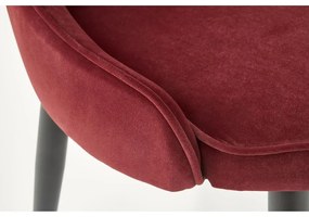 Scaun de bucaterie Rilla, visiniu / negru
