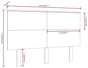 Tablie de pat, alb, 144x6x82,5 cm, lemn masiv de pin Alb, 144 x 6 x 82.5 cm, 1