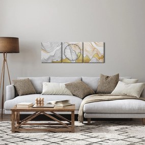 Tablou - Decor III. (cu ceas) (90x30 cm)
