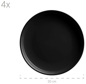 Set de masă Mäser 16 piese ALENIA, negru