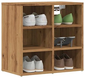 vidaXL Dulap Pantofi Stejar Artizanal 52x30x50 cm