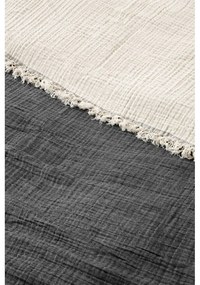Cuvertură gri închis din muselină pentru pat dublu 230x250 cm – Mijolnir