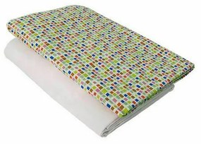 KidsDecor - Set cearceafuri "Mozaic" patut bebelus 70x140 cm, cu elastic din bumbac